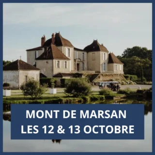 [MONT DE MARSAN] les 12 & 13 Octobre
🌾DERNIÈRES PLACES !!! 🌾 (PROMO INSIDE⬇️)
On a sélectionné la crème des pros du bien-être de votre région, un lieu magnifique et on vous réserve pleins de jolies petites attentions !!! 
On vous dévoile en exclusivité les ateliers en cours de programmation 🤩

🍒 Cerise sur le gâteau : DERNIERS FORFAITS DÉCOUVERTE À - 8€ (SOIT 47 € les 3H) AVEC LE CODE «RSV2510» sur la Billetterie : https://www.mademoiselleviolette.com/offre-bien-etre-beaute/mont-de-marsan-lexperience-bien-etre-et-beaute-des-12-13-octobre-2024/